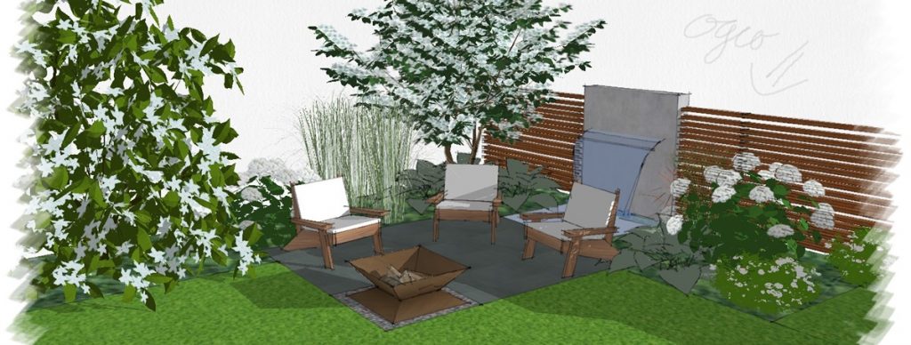 Staudengarten, Rosengarten, formaler Garten, Bauerngarten, Gartenplanung online Gartenideen Sitzplatz