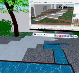 moderne Gartenplanung mit VR